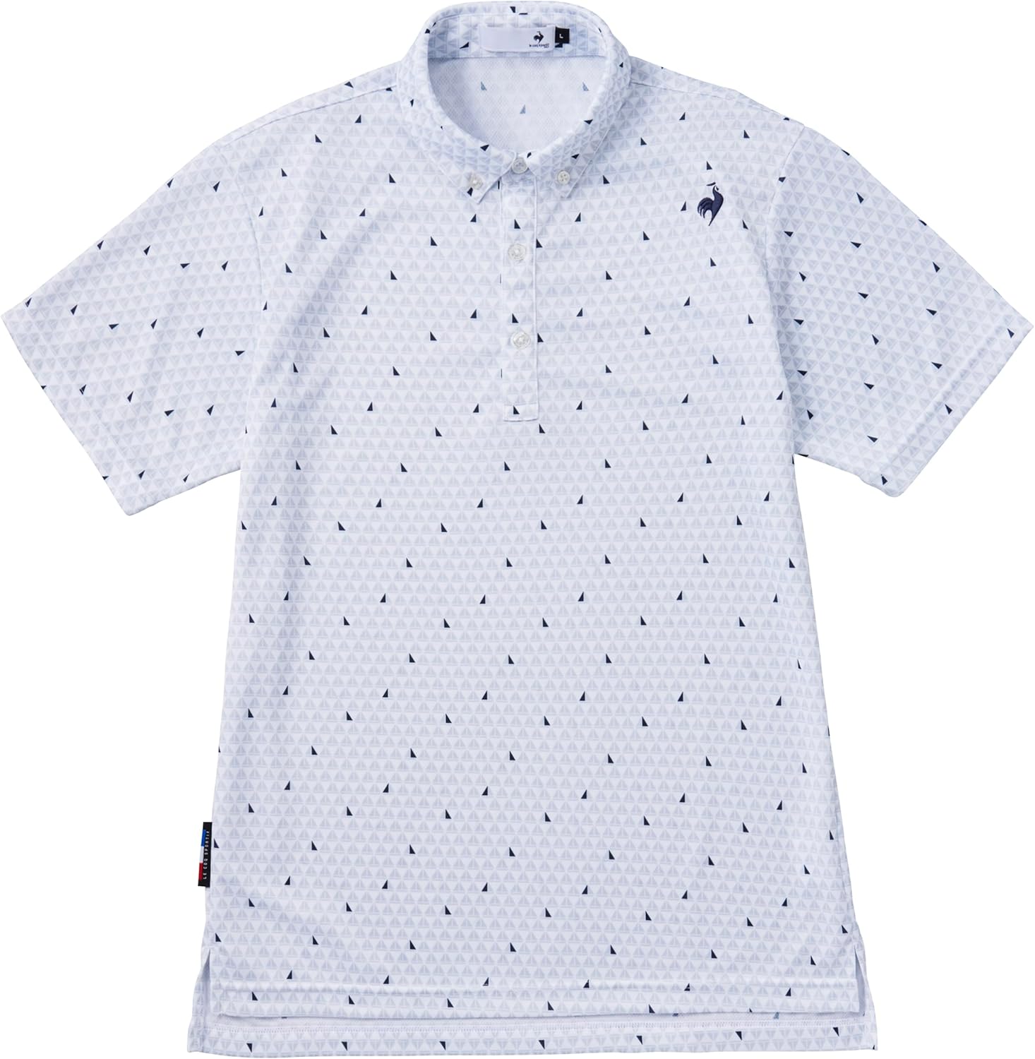 

Мужская треугольная рубашка-поло Le Coq Sportif, LG4FHS05M, влагоотводящая, быстросохнущая, серый