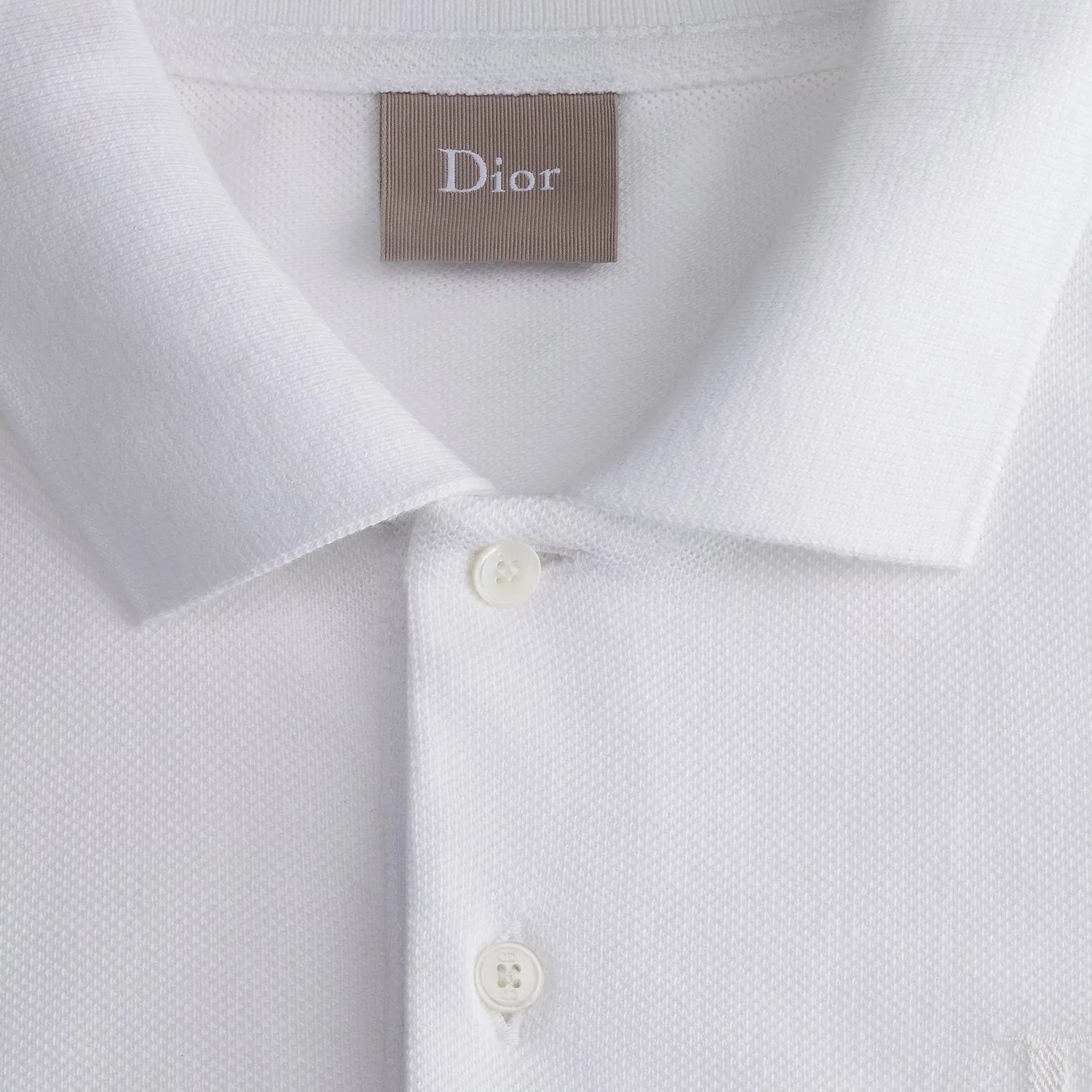 Поло Dior SS26 мужское белое — фото 4
