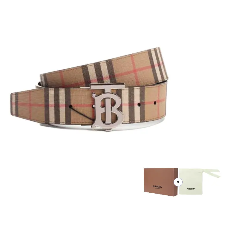

Burberry Кожаный мужской ремень коричневый, Brown