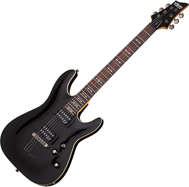 

Электрогитара Schecter Omen-6 Electric Guitar in Gloss Black Finish
