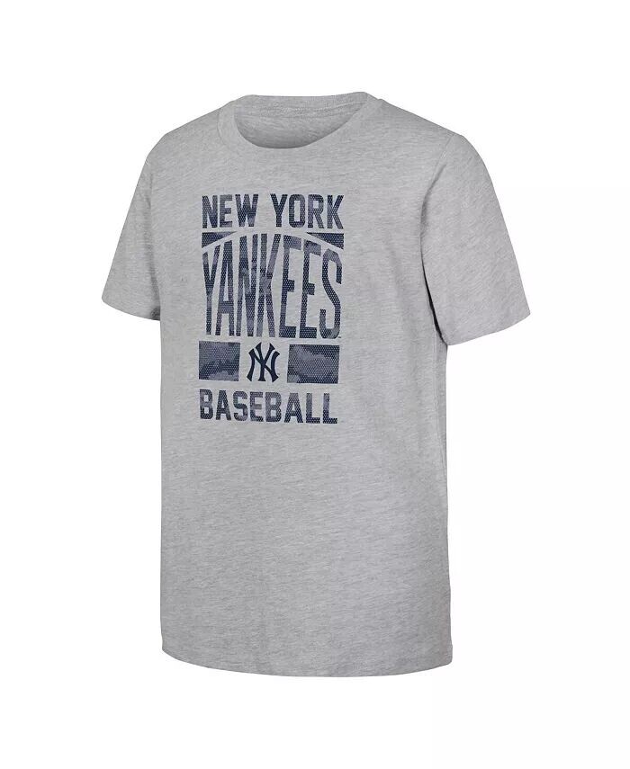 

Серая футболка Big Boys Heather New York Yankees с абонементом Outerstuff, серый