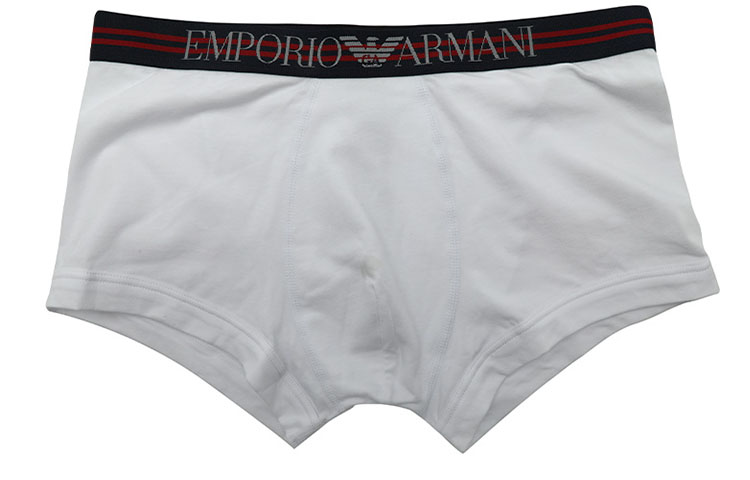 Мужские боксеры EMPORIO ARMANI, белый/красный/темно-синий (набор из 3 штук) — фото 2