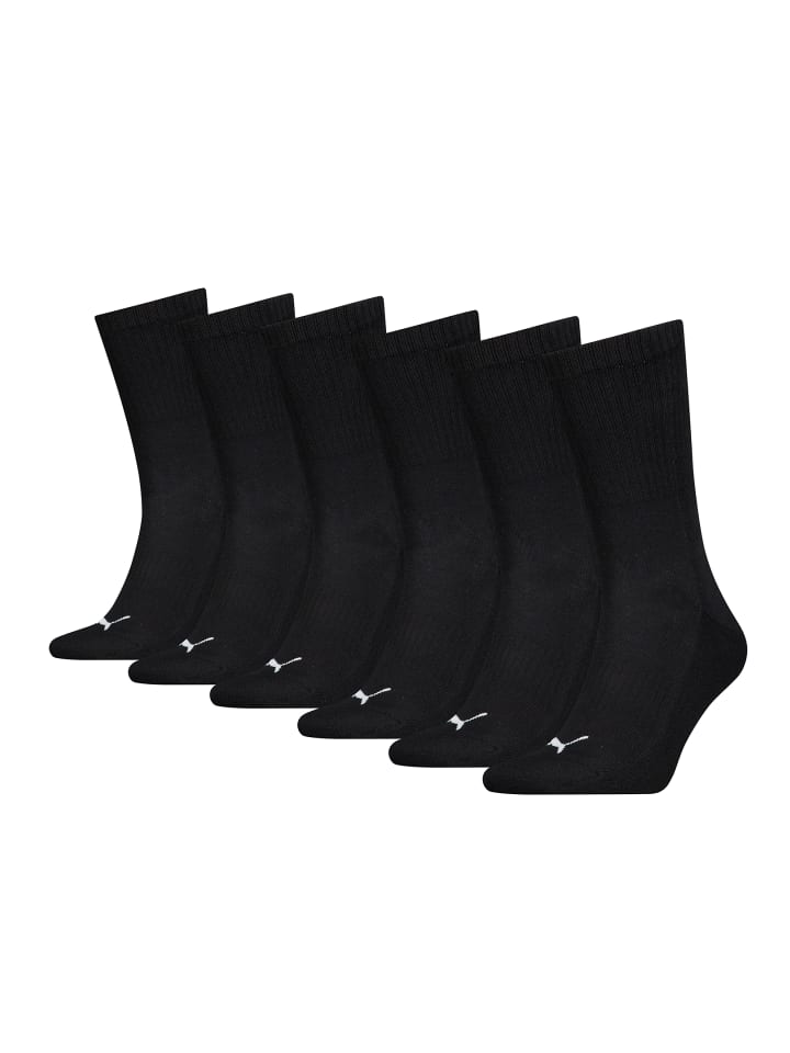 

Носки PUMA UNISEX CUSHIONED NEXT CREW 6P ECOM, черные