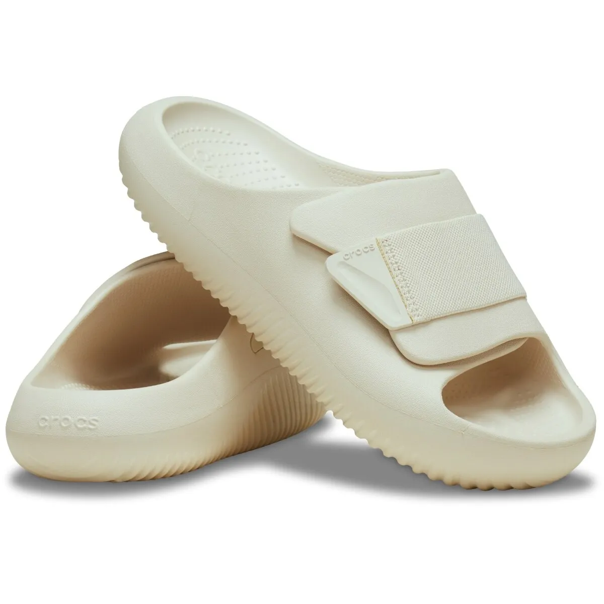 Женские шлепанцы Getaway Platform Flip W Crocs, светло-бежевый — фото 2