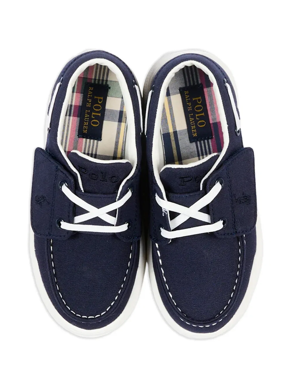 Мокасины с детальной отделкой галстука Polo Ralph Lauren Kids, синий — фото 4