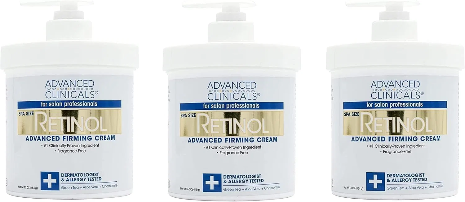 Дневной крем с ретинолом Advanced Clinicals, набор 3 шт, 454 г