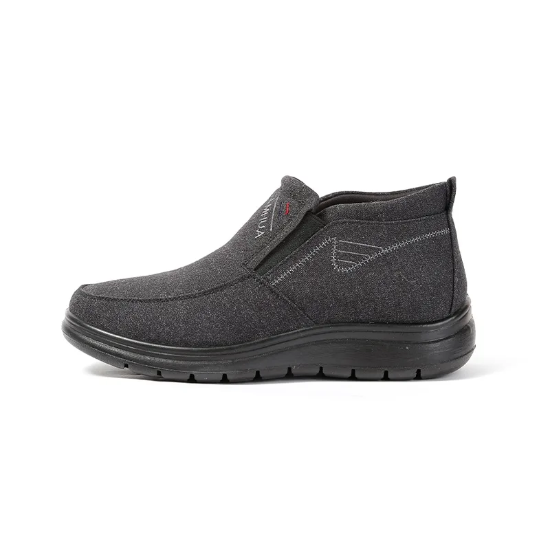 LAOMEIHUA Мужские повседневные туфли low top черные, серые