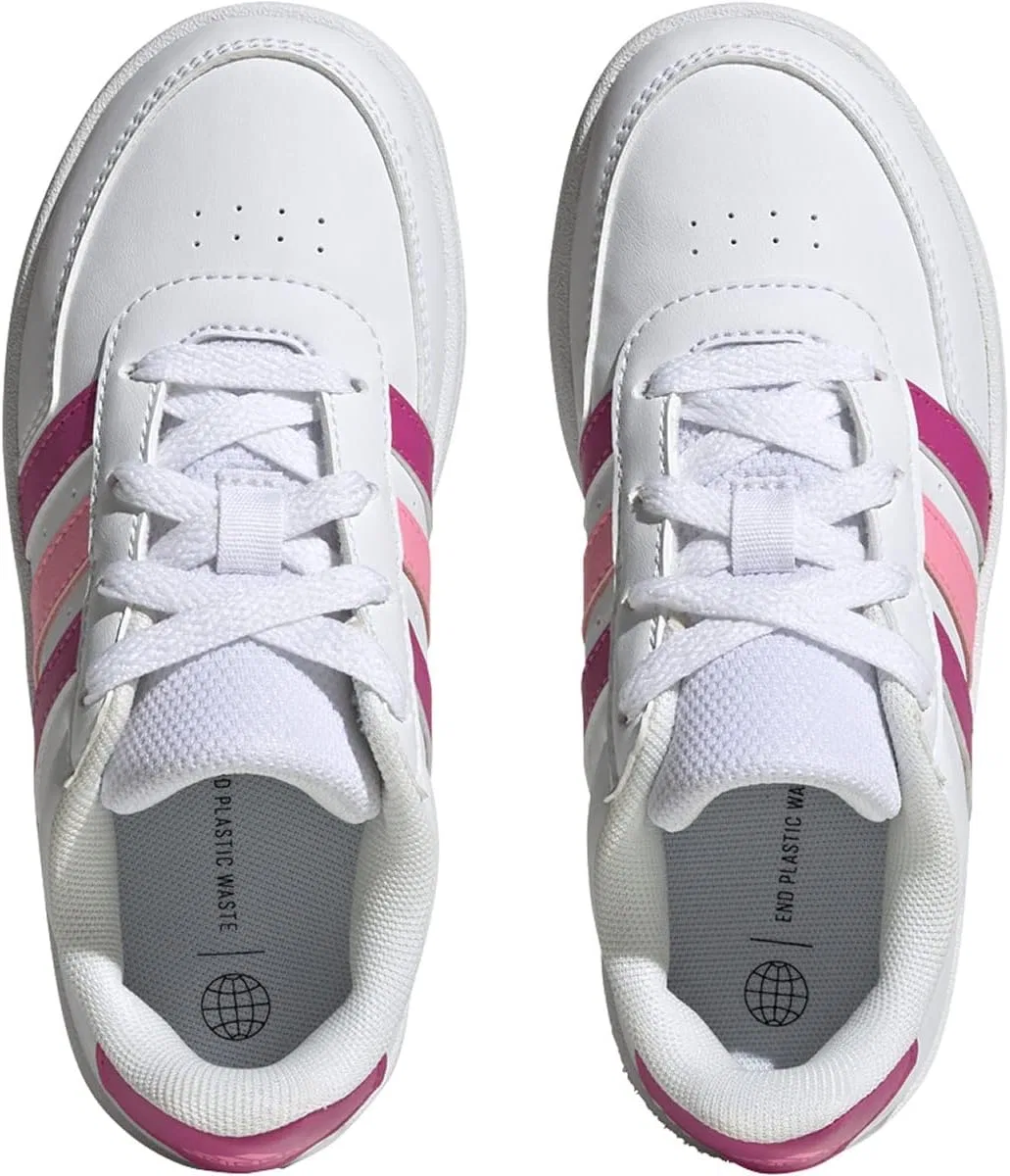 Кроссовки adidas Breaknet, белые/розовые — фото 2