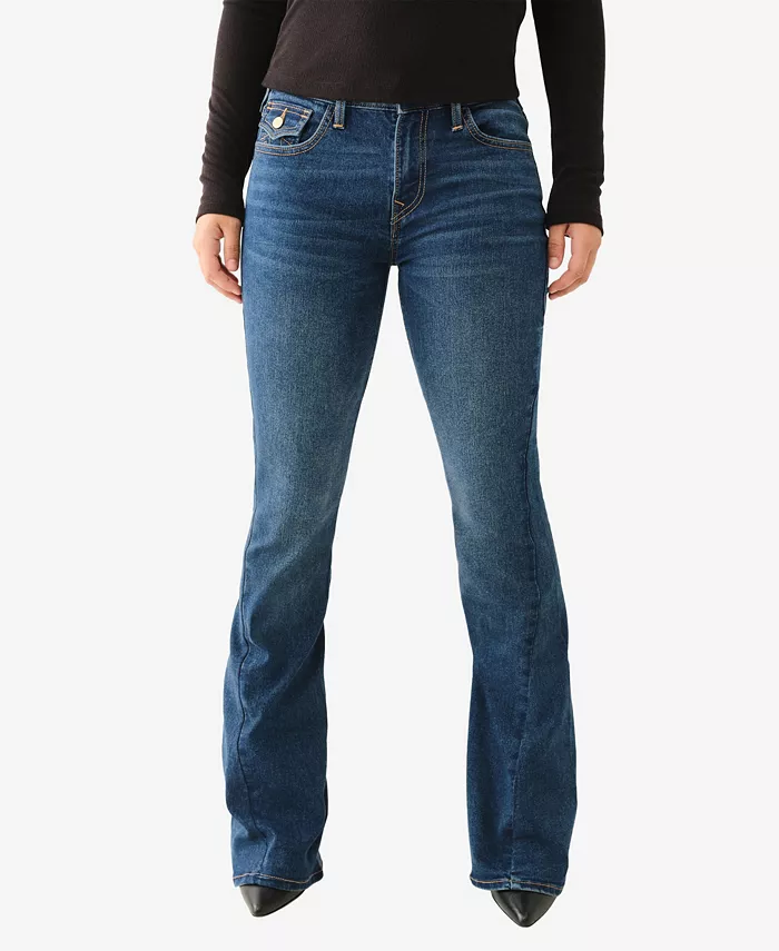 

Женские джинсы Joey Mid Rise Flap Flare True Religion, синий