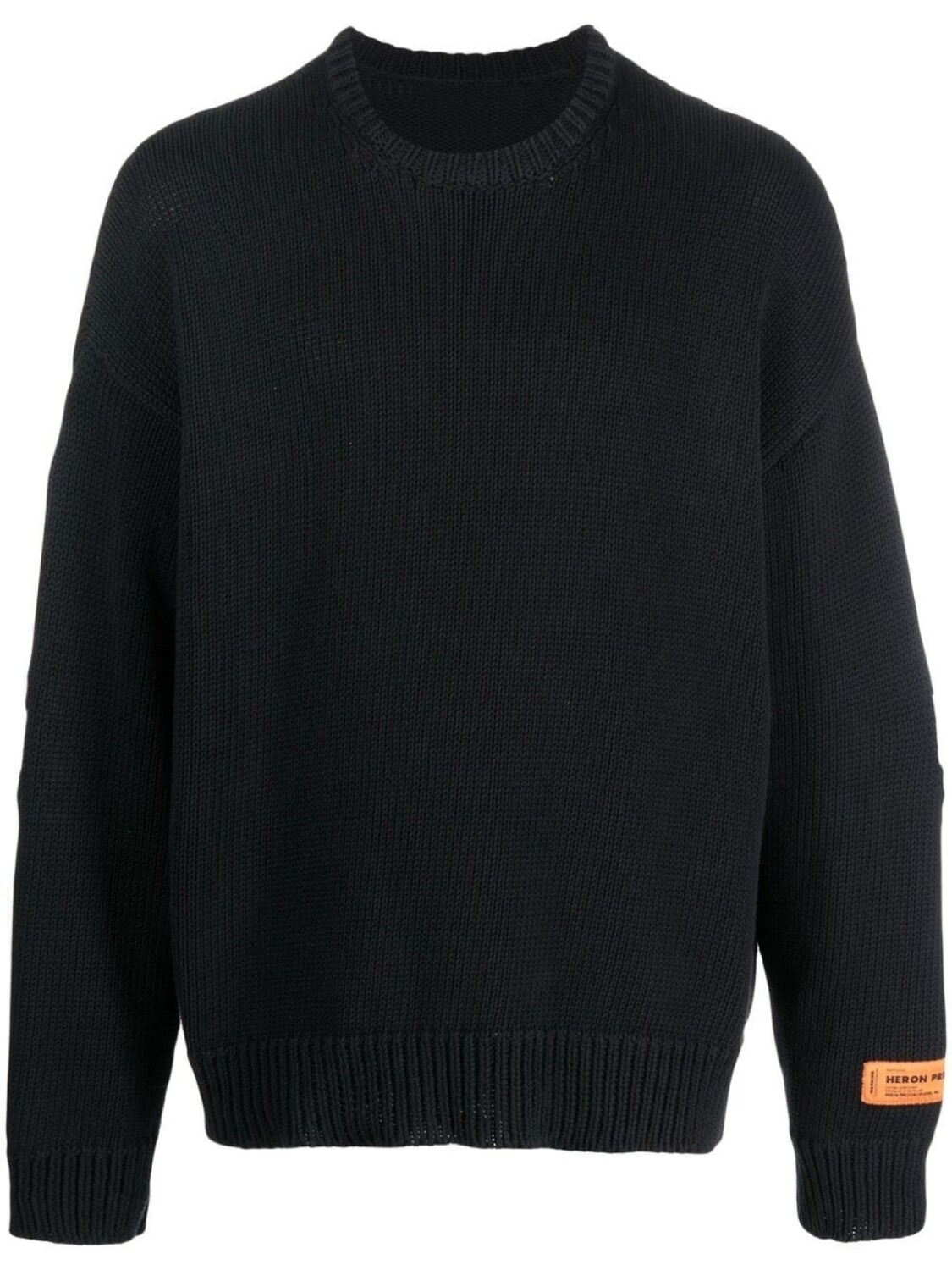 

Heron Preston джемпер вязки интарсия с круглым вырезом, черный