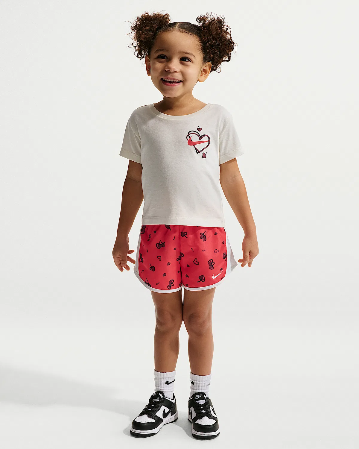 Детский набор из 2 предметов Nike Cherry с принтом Tempo, University Red