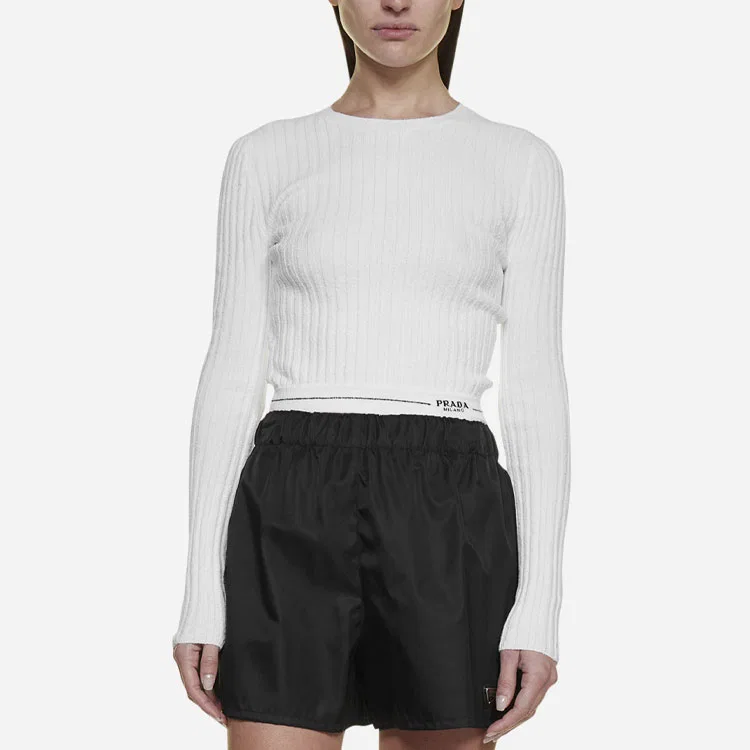 Свитер женский SS22 White PRADA — фото 4