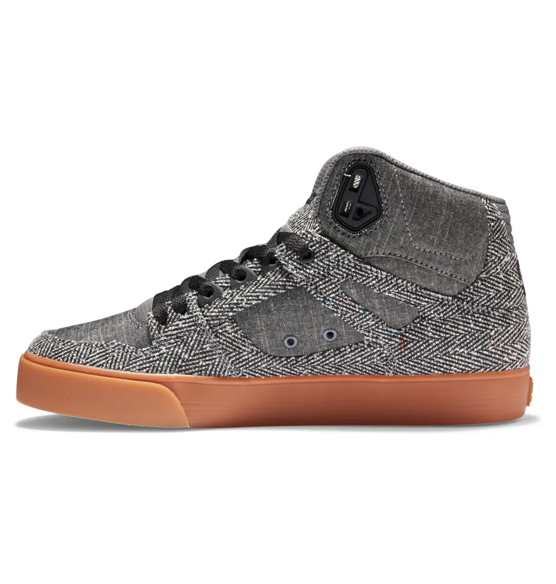 Кроссовки DC Shoes "Pure High-Top WC TX", цвет Carbon/Gum — фото 3