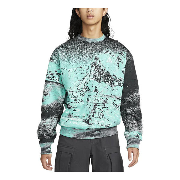 

Толстовка Nike ACG Therma-FIT CREW printed top 'Green', зеленый