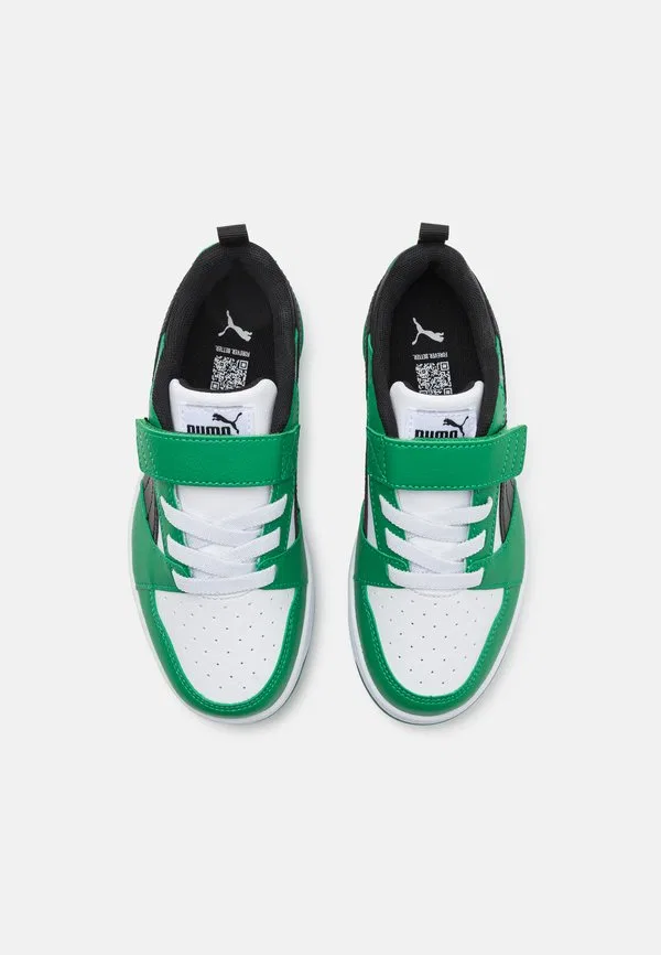 Кроссовки rebound v6 Puma, White/Black/Archive Green — фото 4