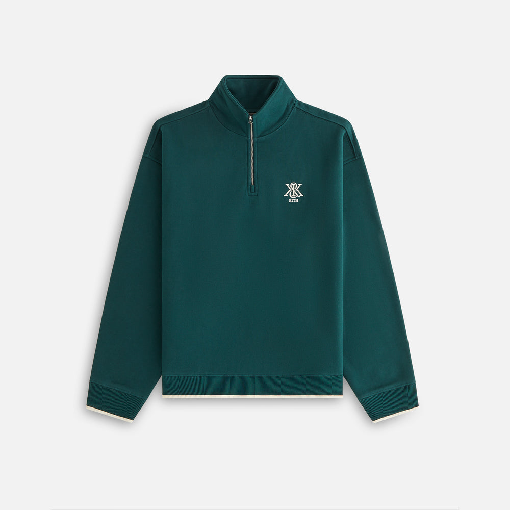 

Толстовка Kith Women Hunter III Crest Quarter Zip, цвет Chronicle
