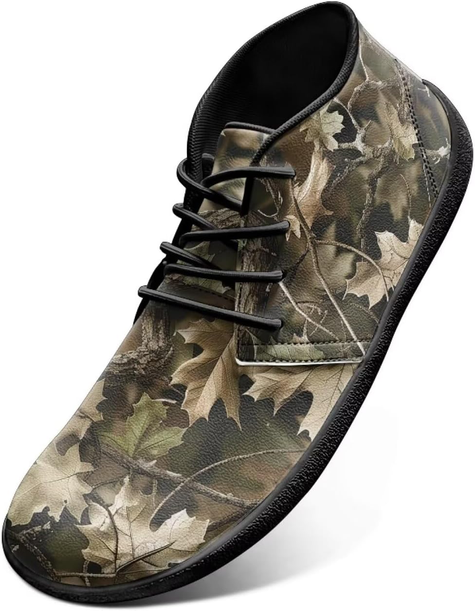 

Кроссовки для женщин и мужчин, водонепроницаемые кожаные туфли с широкой носочной частью для женщин Yreiwoby, Fallen Leaves