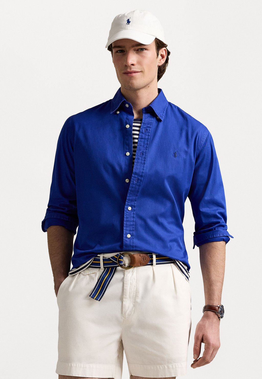 

Рубашка CUSTOM FIT TWILL SHIRT Polo Ralph Lauren, синий