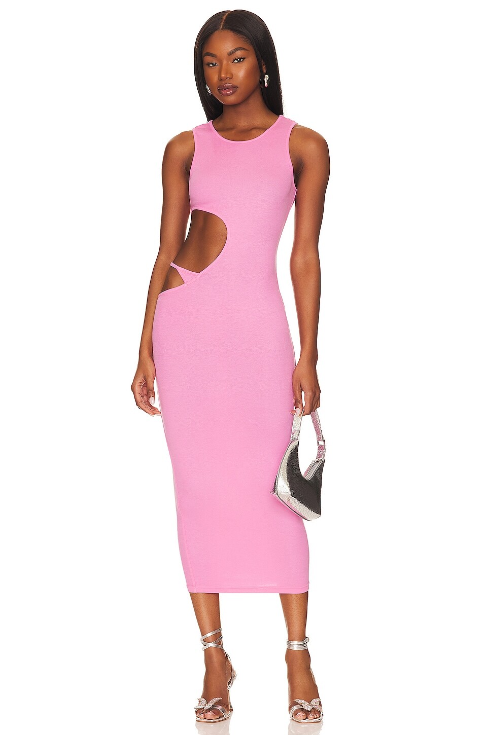 

Платье superdown Louella Cut Out, розовый