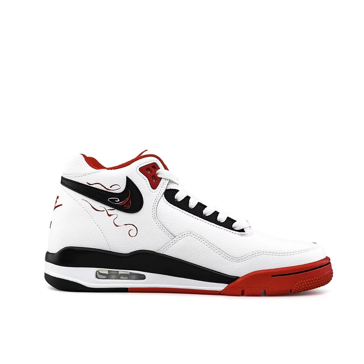 Nike Кроссовки Flight Legacy Ink Cloud White Crane, специальная сумка для покупок, амортизация, устойчивость к истиранию и скольжению, мид-топ — фото 4