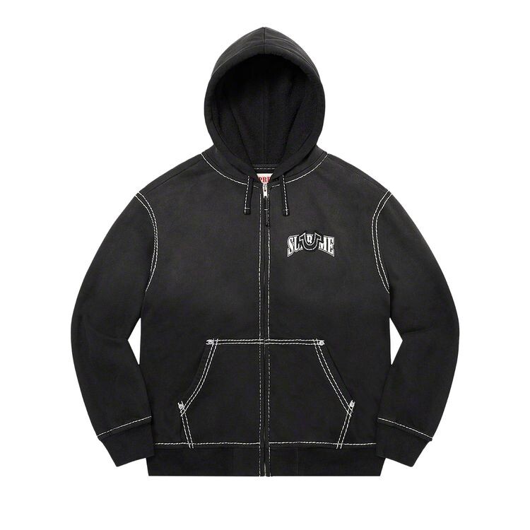 

Толстовка Supreme x True Religion Zip Up Hooded Sweatshirt Black, черный