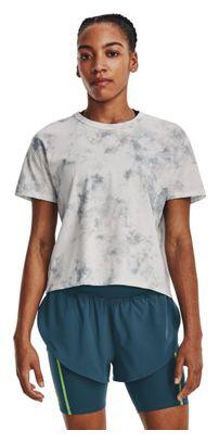 

Женская футболка с коротким рукавом Under Armour Run Anywhere, белая/серая