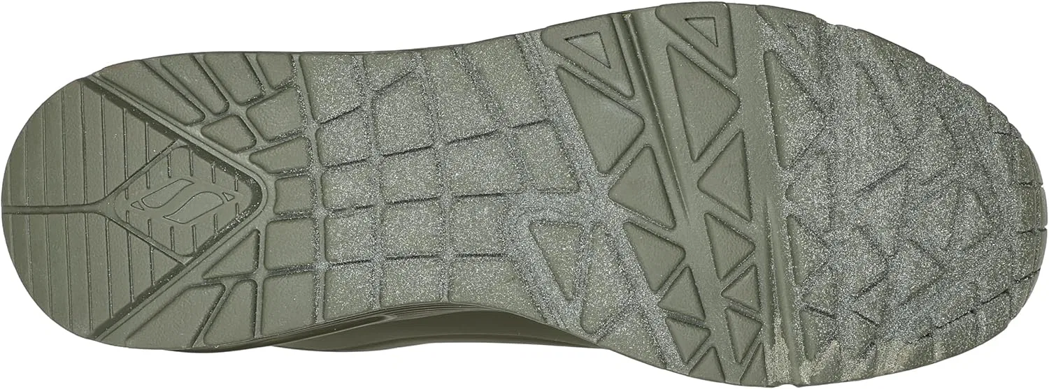 Мужские кроссовки Skechers UNO Stand On Air, Olive Durabuck Mesh — фото 4