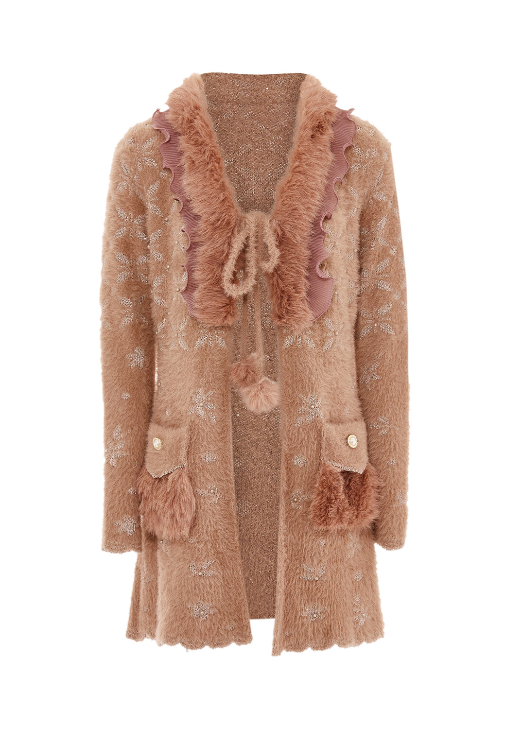 

Толстовка faina Strickjacke, цвет Dunkelrosa Rosa Gold