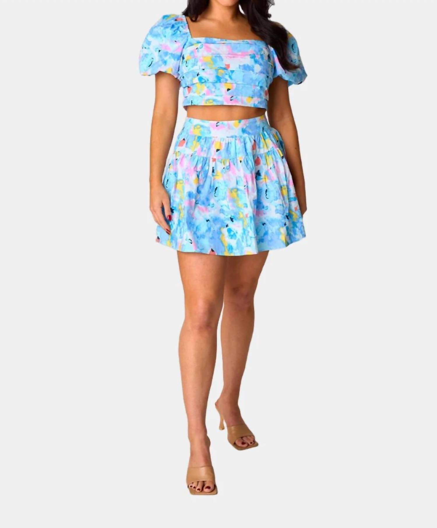 

Милый комплект из двух частей: топ и юбка в пастельных тонах BUDDYLOVE, pastel dream