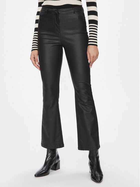 

Расклешенные брюки из искусственной кожи Vero Moda, черный