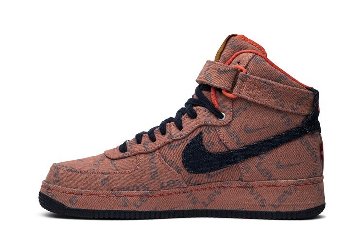 Кроссовки Nike Levi's x Nike By You x Air Force 1 High, разноцветный — фото 3