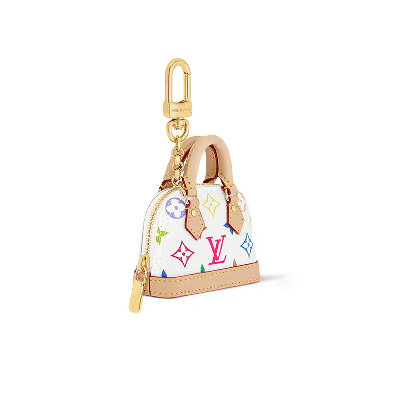 LOUIS VUITTON Микро Сумка Альма Монограмм Мультиколор Белая Мультицветная, White & Multicolor — фото 2