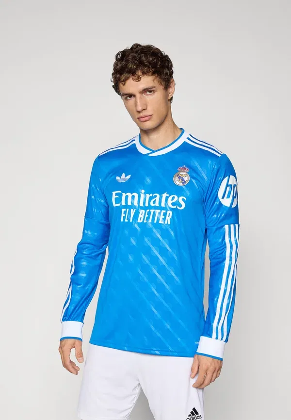 Футбольная форма Adidas Originals Real Madrid 25/26 third jersey long sleeve, синяя