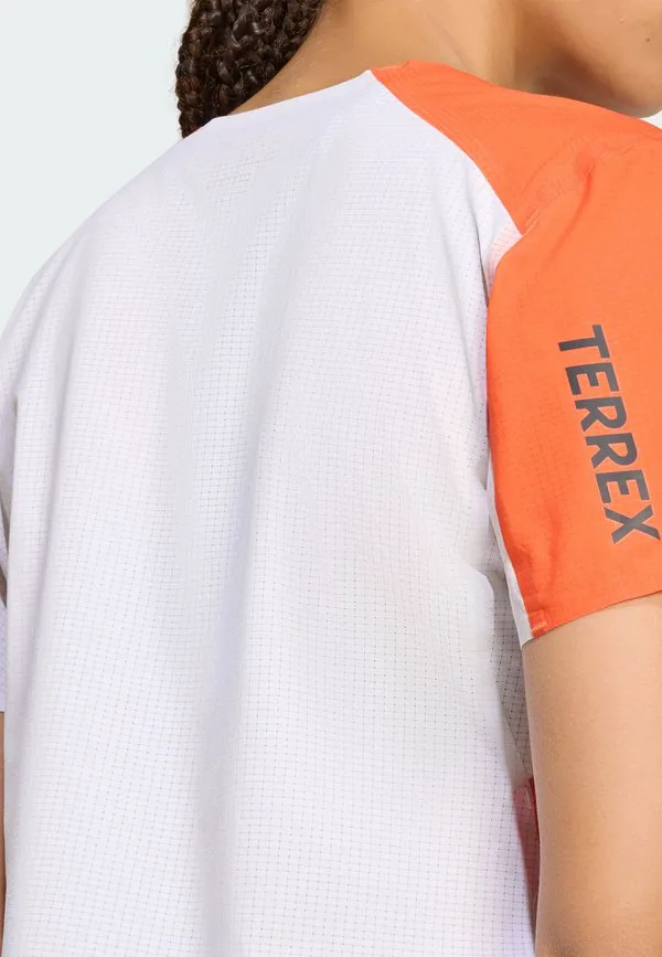 Футболка xperior pro sports Adidas Terrex, White/Semi Impact Orange — фото 3