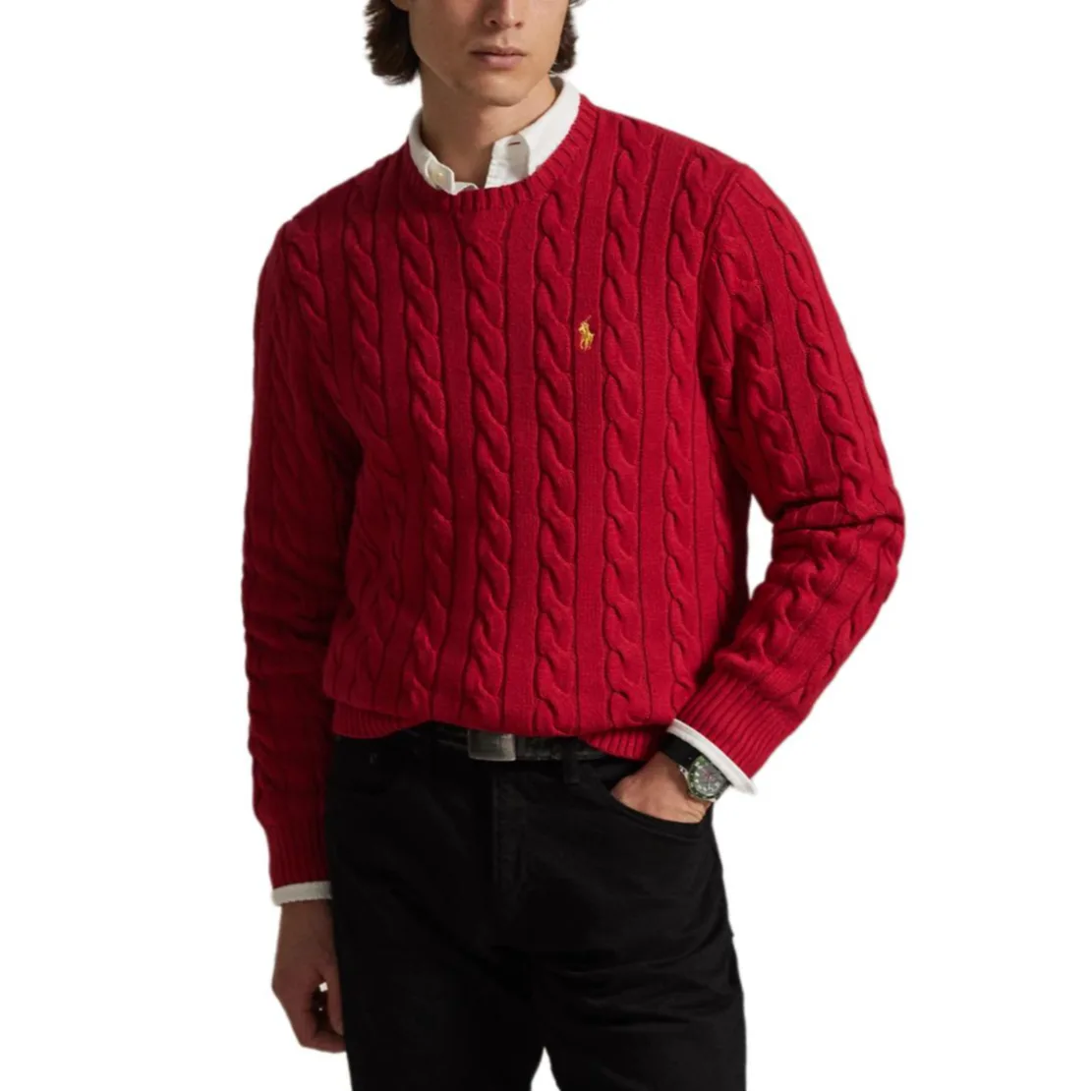 Свитер для водителя Polo Ralph Lauren, красный — фото 3