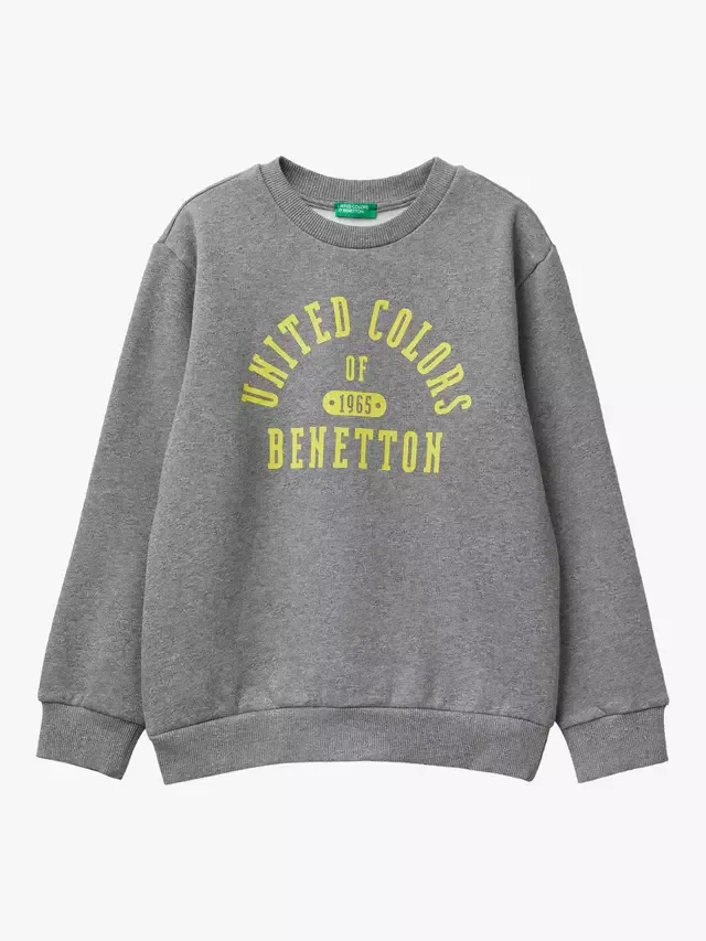 Детская толстовка с круглым вырезом и длинными рукавами Benetton