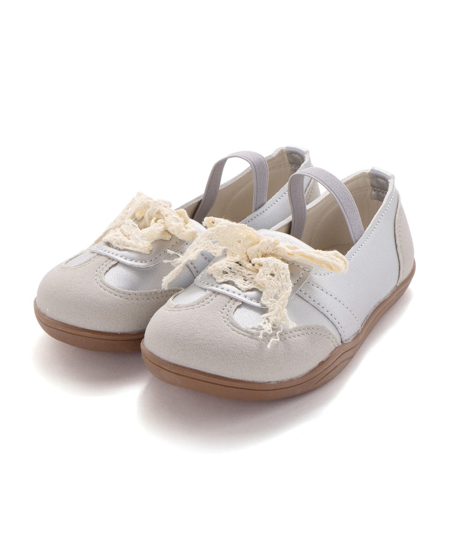 Балетные кроссовки со шнуровкой (16-20 см) Slap Slip, gray
