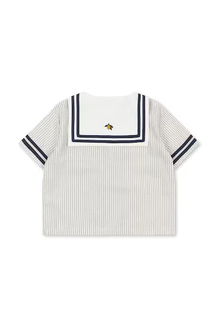 Рубашка хлопковая ALLIE SAILOR SHIRT Konges Sløjd, белый — фото 2