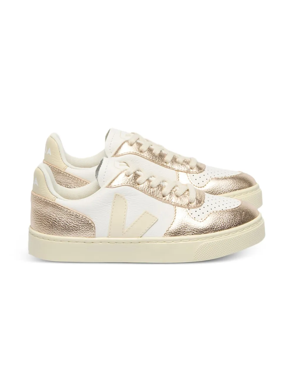 

Кожаные металлические кроссовки VEJA Kids, белый