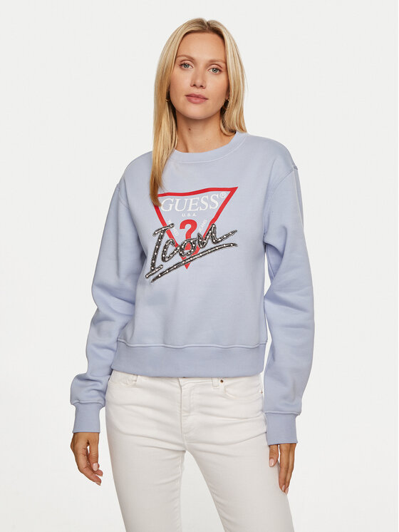 

Свитшот regular fit W4YQ25 KB681 Guess, розовый