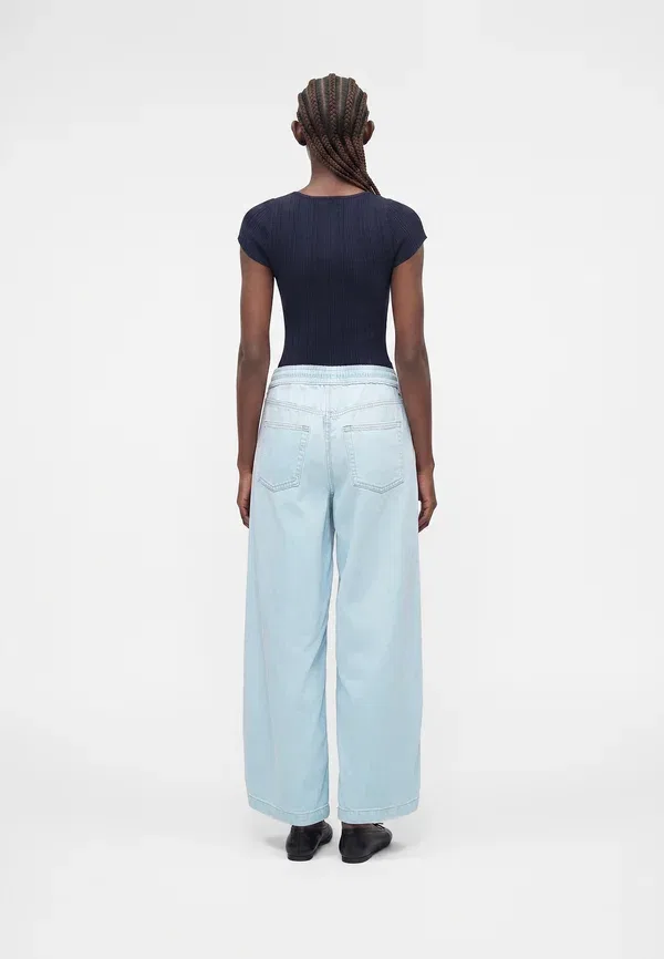 Джинсы свободные Gap Easy baggy morning haze baggy, светло-индиго — фото 3