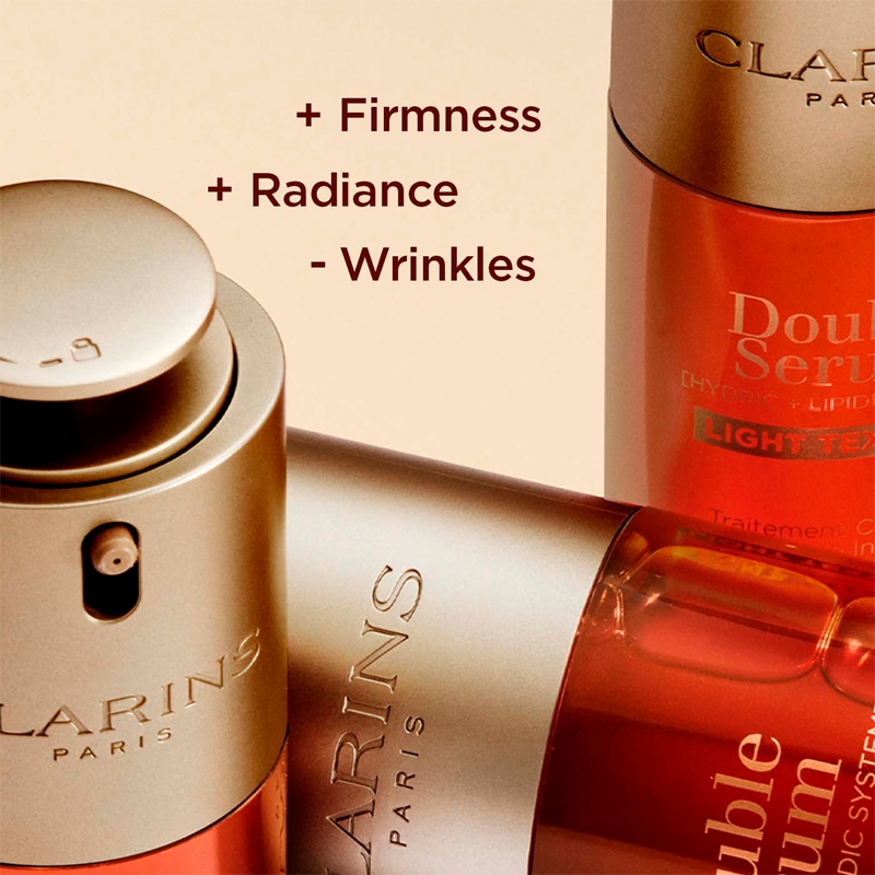 Сыворотка Clarins — Двойная легкой текстуры интенсивной сыворотки с антивозрастным эффектом, 50 мл — фото 2