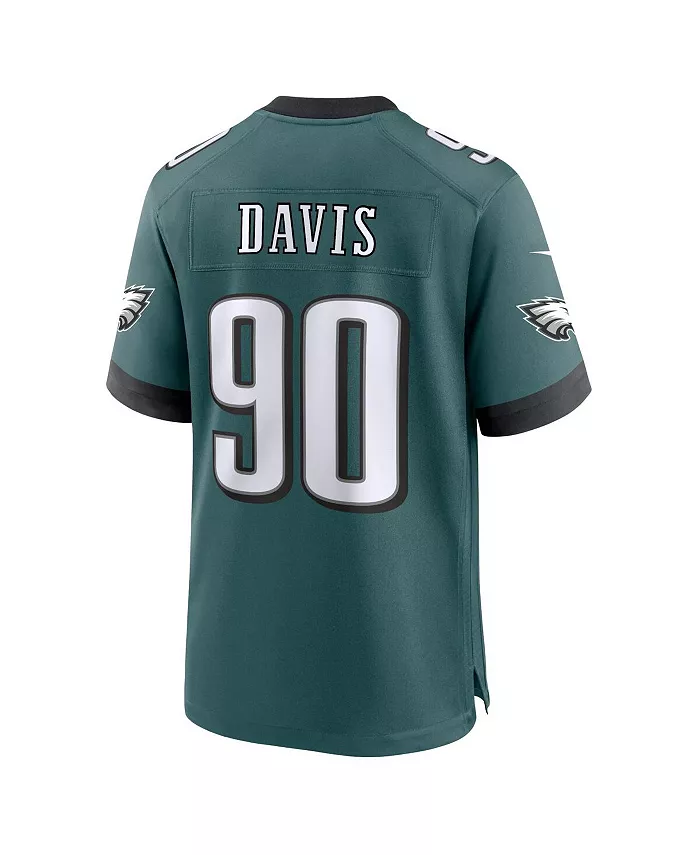 Джерси игровое альтернативное Philadelphia Eagles Jordan Men's Davis Midnight Nike, зеленый — фото 2