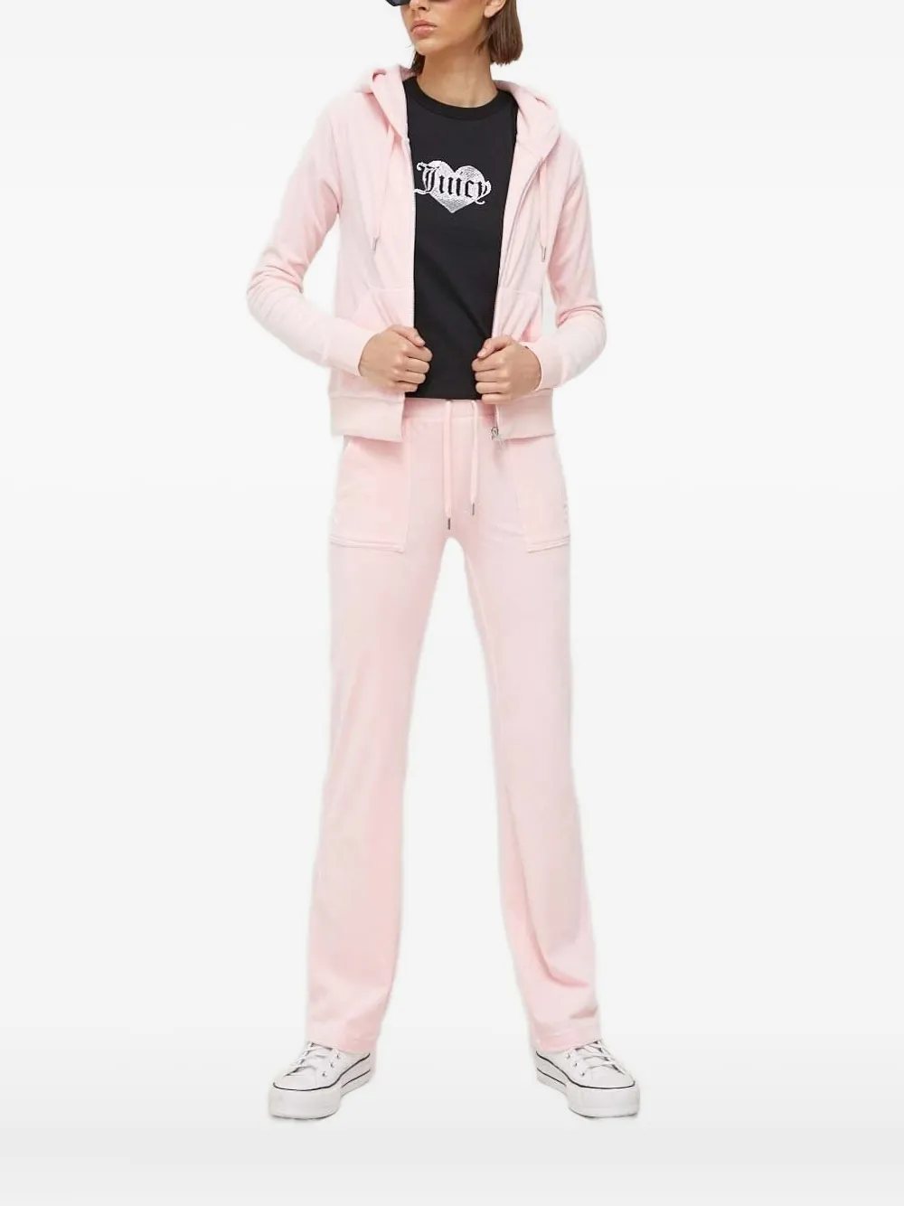 

Толстовка с вышитым логотипом Juicy Couture, розовый