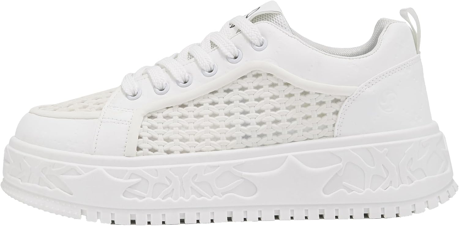 

Мужские модные кроссовки, повседневная обувь для ходьбы, скейтбордические кроссовки для улицы Generic, белый