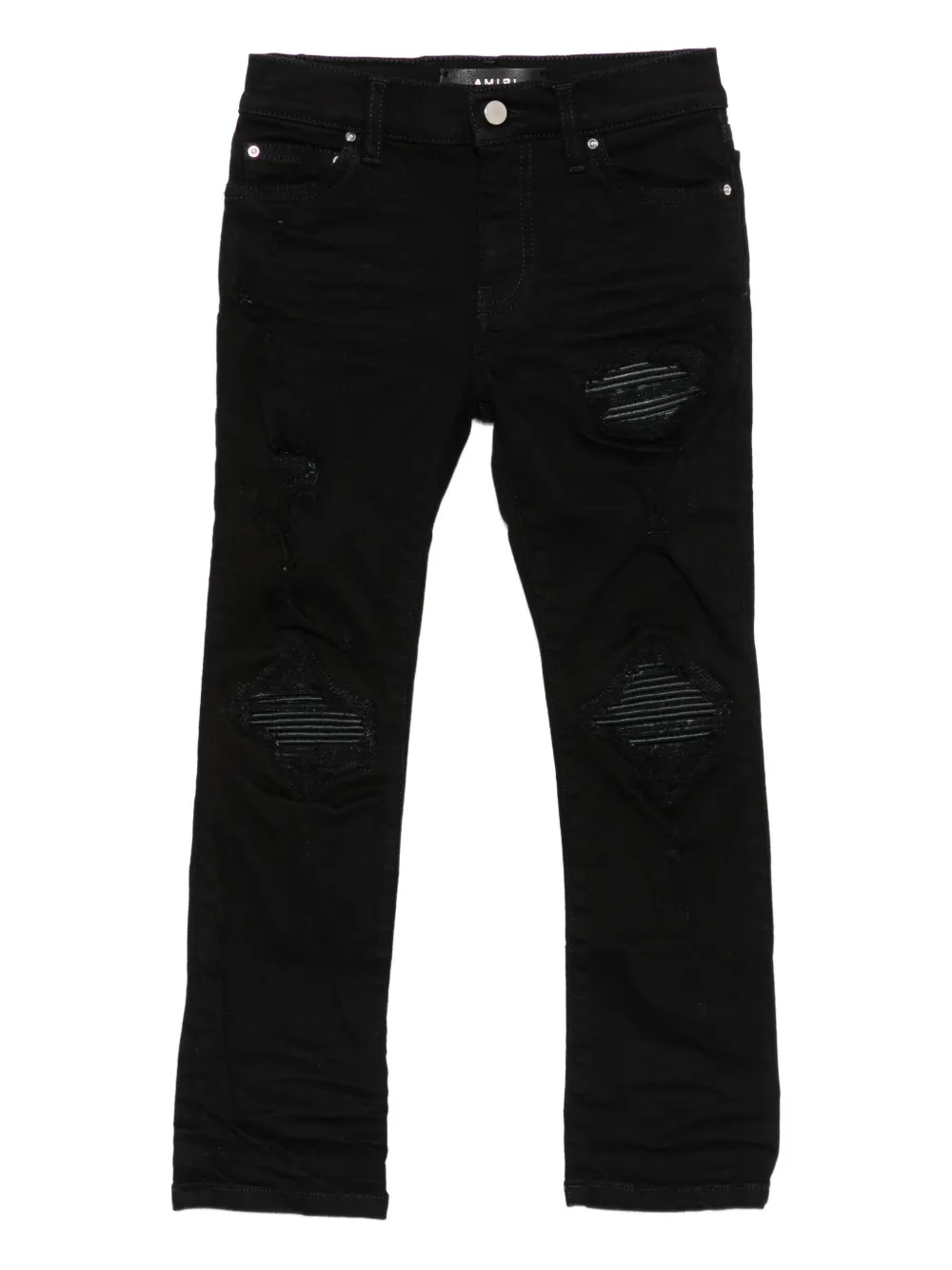 

Джинсы с эффектом потертости AMIRI KIDS, черный