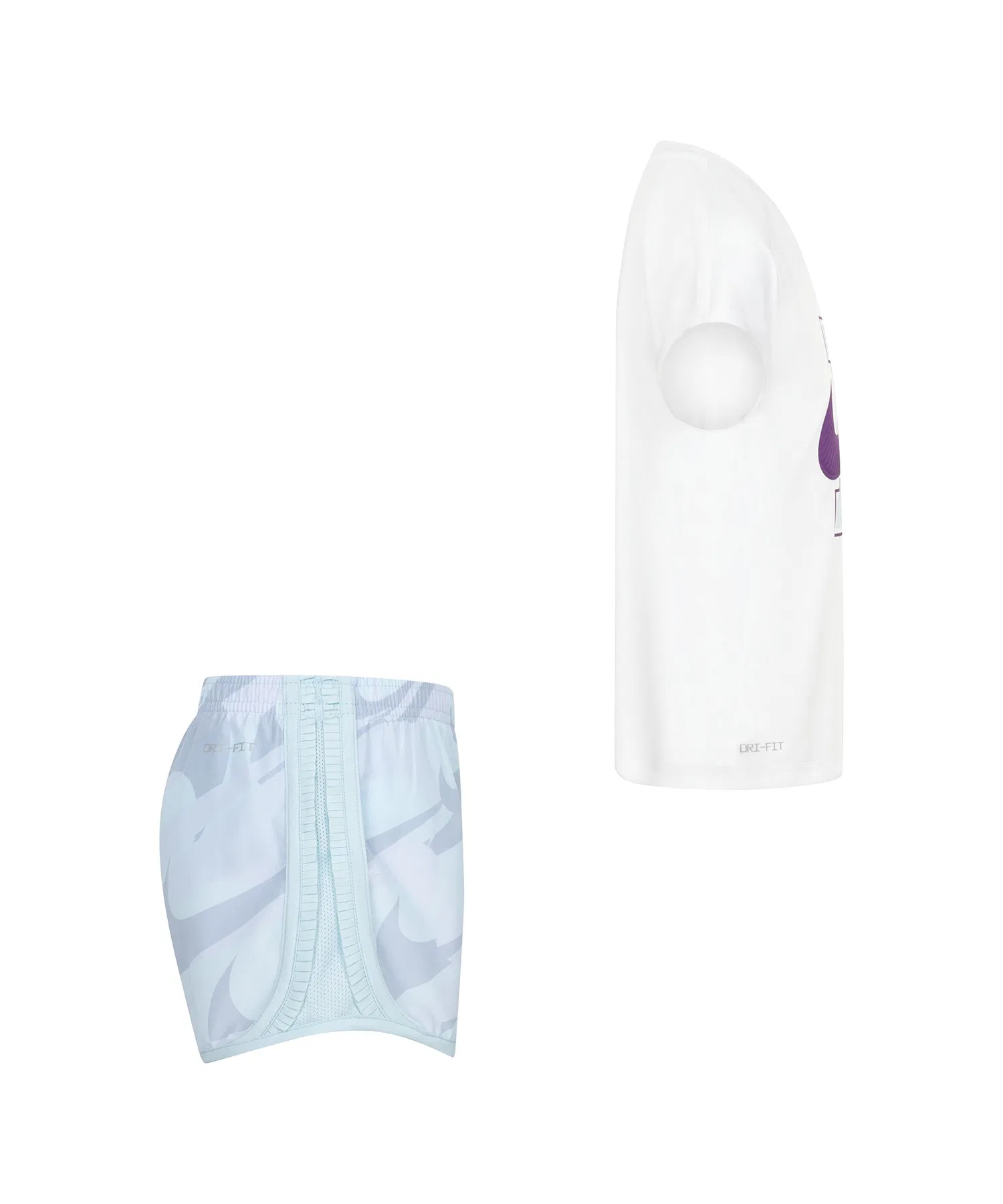 Детский комплект футболка и шорты NIKE PREP IN YOUR STEP TEMPO зелёный — фото 3