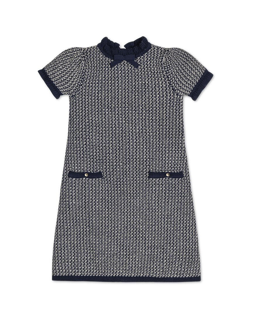 

Платье-свитер Hope & Henry с оборками по краю Hope & Henry, синий