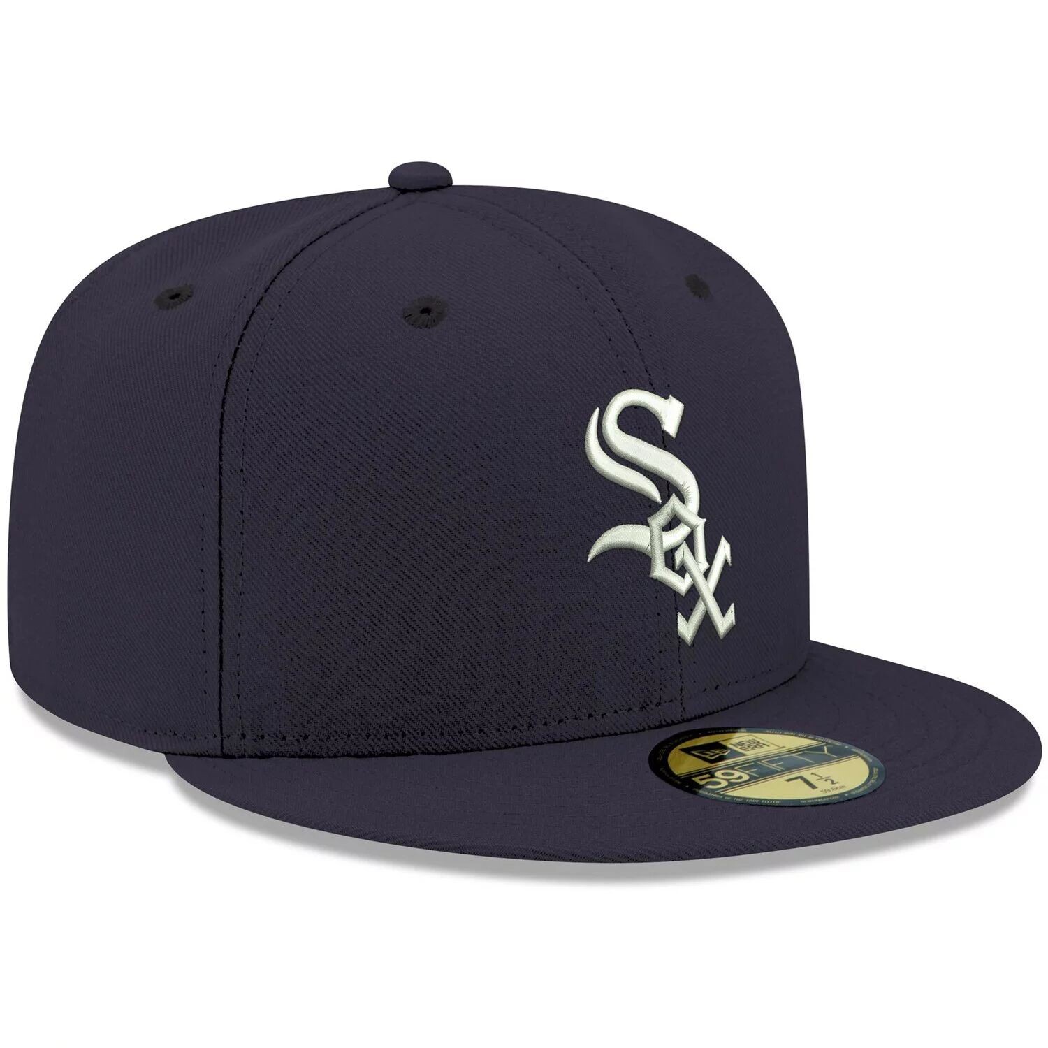 Мужская темно-синяя кепка New Era Chicago White Sox с логотипом 59FIFTY 59FIFTY — фото 3