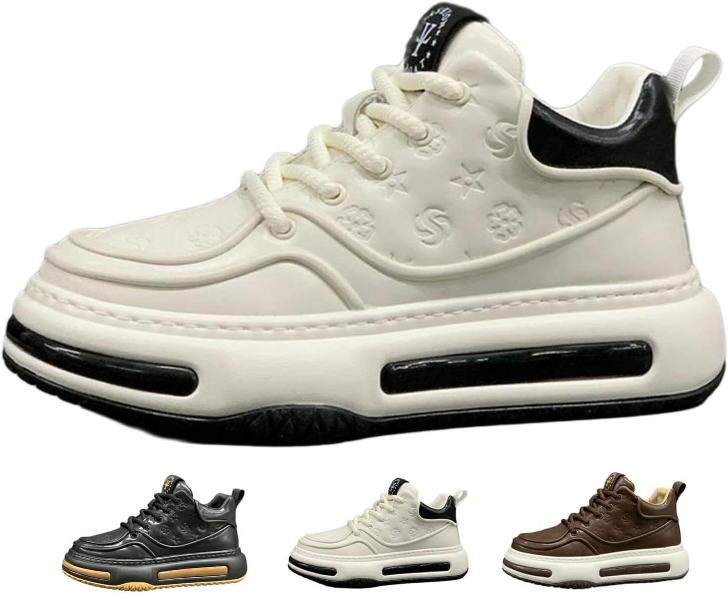 

Модные элегантные кроссовки на платформе MACEFIL для мужчин, комфортные, прочные, для повседневной носки, работы в офисе и тренировок, белый